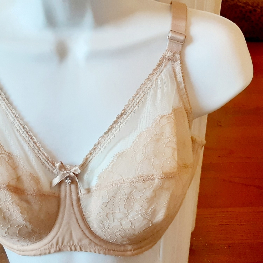 New Wacoal Retro Chic bra 34DD Great Lift Toast Beige Nude Style #855186 $72